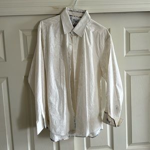 Men’s Robert Graham cream shirt